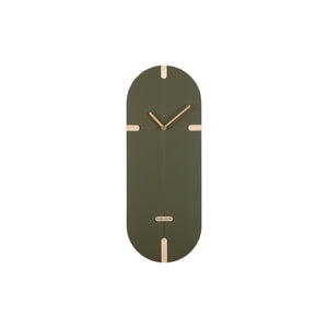 Karlsson Oxford Oval Wall Clock - Luxury Green