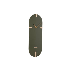 Karlsson Oxford Oval Wall Clock - Luxury Green