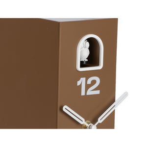 Karlsson Book Owl Table Clock - Mocha Brown