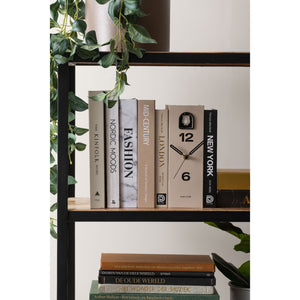 Karlsson Book Owl Table Clock - Warm Grey