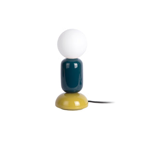 Leitmotiv Table Lamp Firenze Tube - Legion Blue & Olive Green