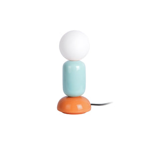 Leitmotiv Table Lamp Firenze Tube - Desert Orange & Misty Blue