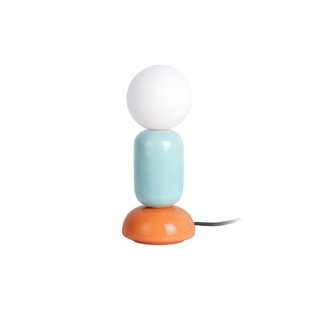 Leitmotiv Table Lamp Firenze Tube - Desert Orange & Misty Blue - TABLE/BEDSIDE LAMPS - Beattys of Loughrea