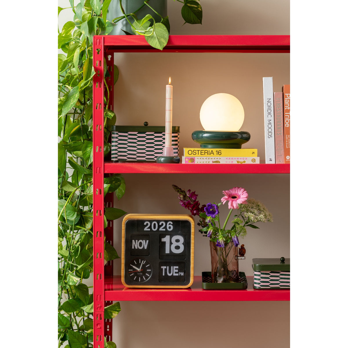 Leitmotiv Table Lamp Catania Ring - Alpine Green