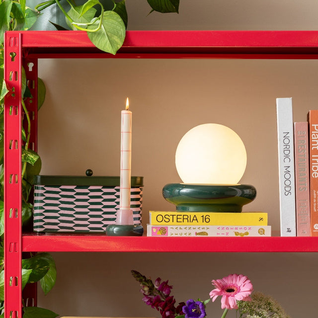 Leitmotiv Table Lamp Catania Ring - Alpine Green - TABLE/BEDSIDE LAMPS - Beattys of Loughrea