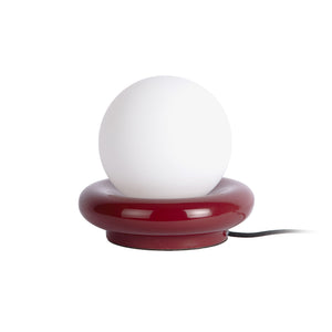 Leitmotiv Table Lamp Catania Ring - Burgundy Red