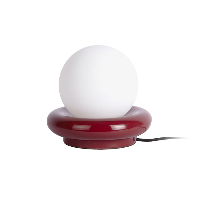Leitmotiv Table Lamp Catania Ring - Burgundy Red
