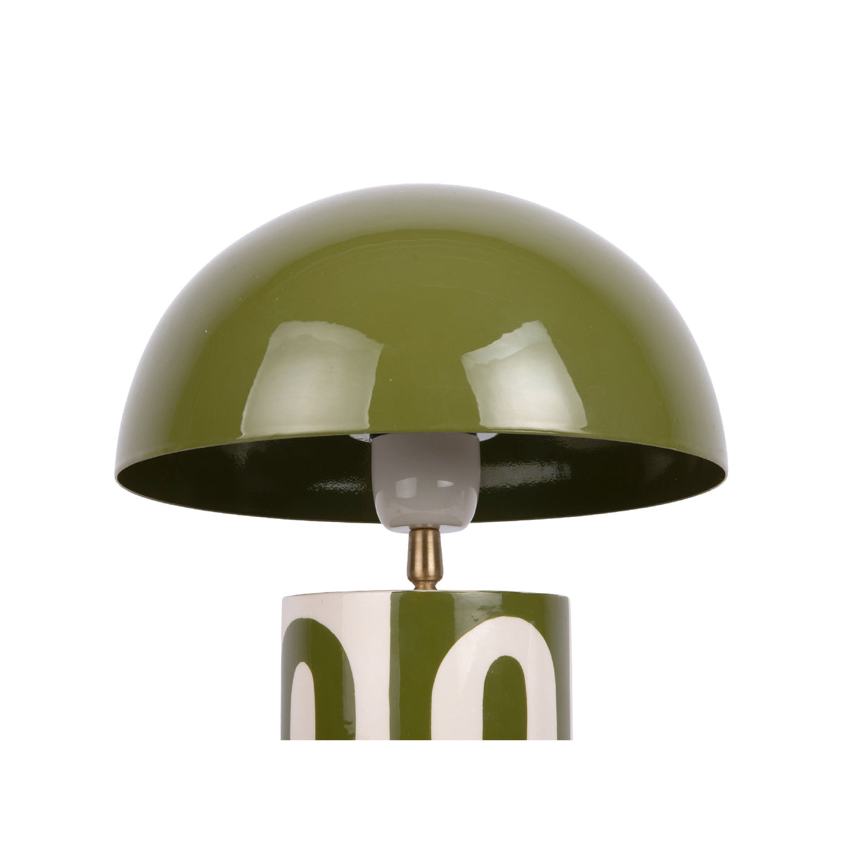 Leitmotiv Table Lamp Dublin Circles - Luxury Green & Off White