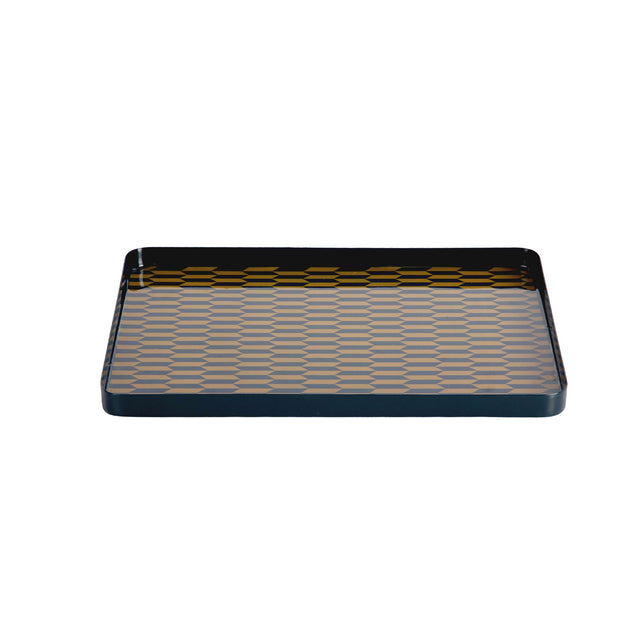 Present Time Tray Salerno Rectangle XL - Legion Blue & Olive Green