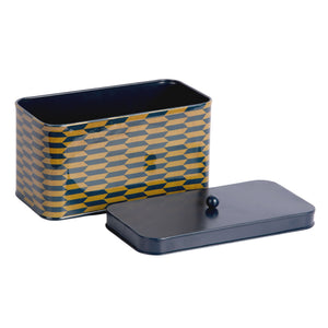 Present Time Storage Box Salerno Rectangle Large - Legion Blue & Olive Green