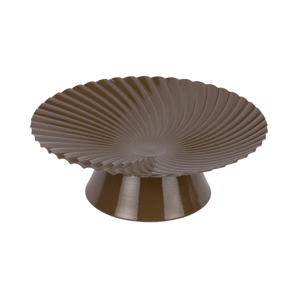 Present Time Tray Paris Swirl - Chocolate Brown