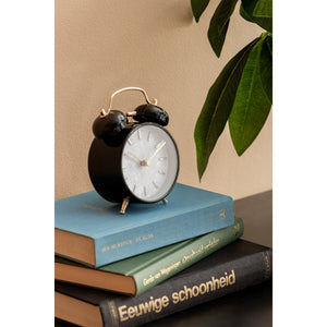Karlsson Pearl Glow Alarm Clock - Black