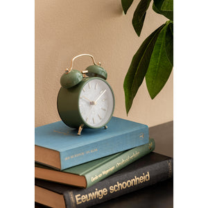 Karlsson Pearl Glow Alarm Clock - Jungle Green