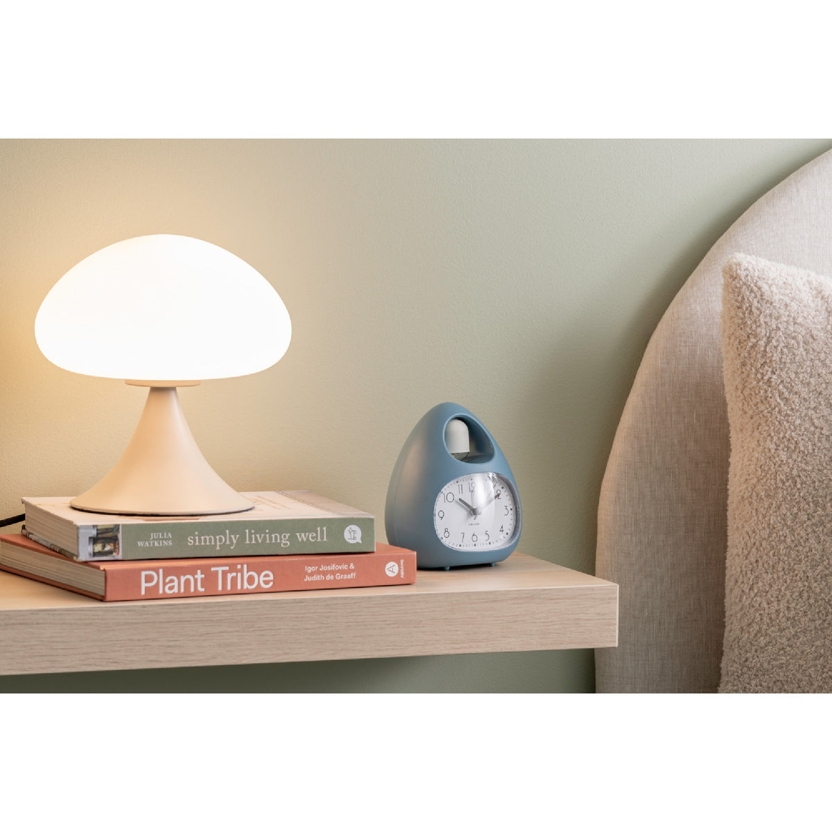 Karlsson Blob Bell Alarm Clock - Jeans Blue