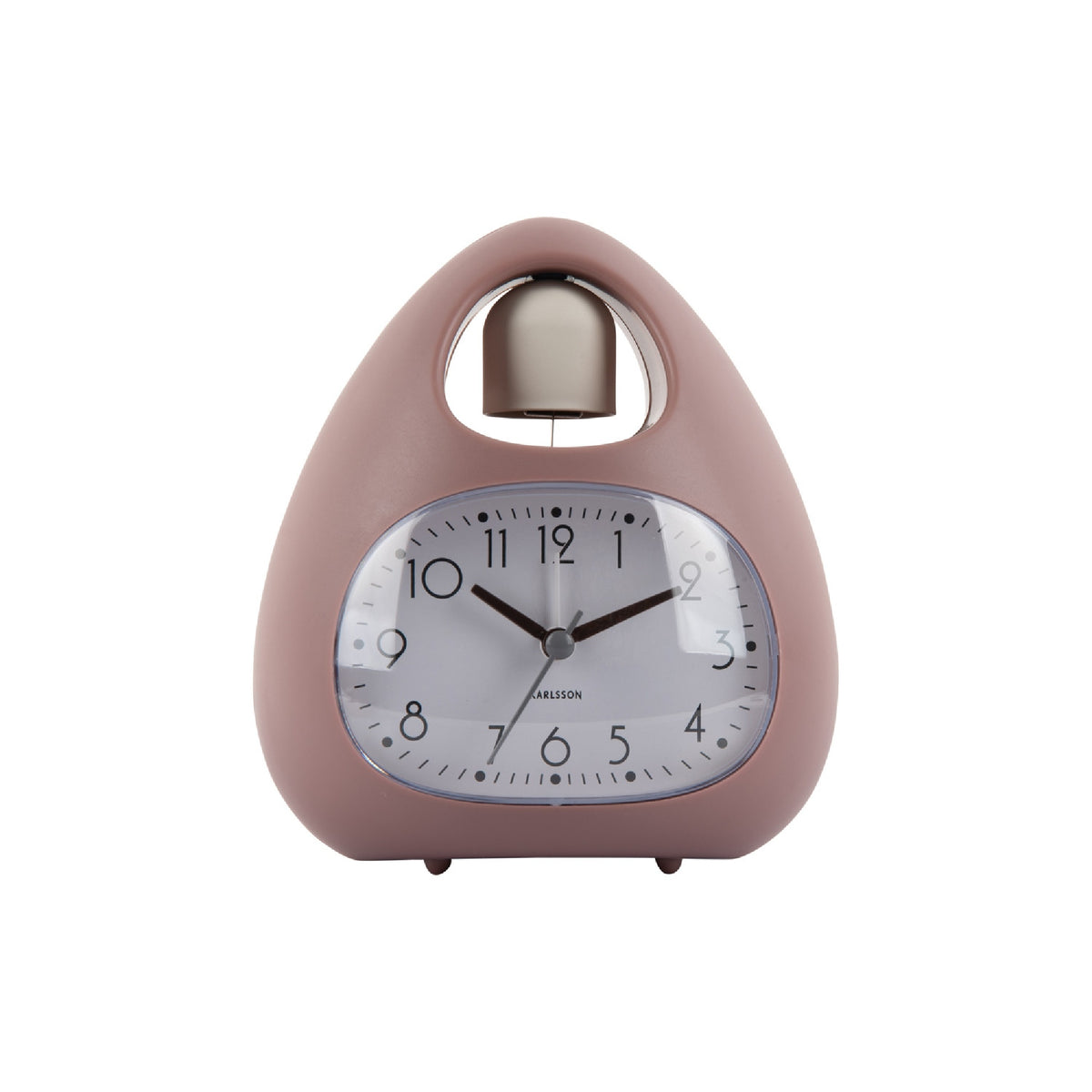 Karlsson Blob Bell Alarm Clock - Faded Pink