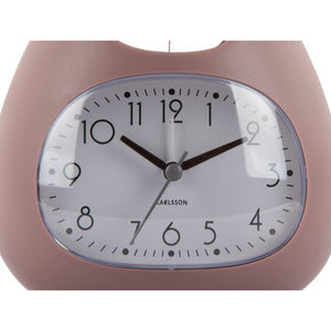 Karlsson Blob Bell Alarm Clock - Faded Pink