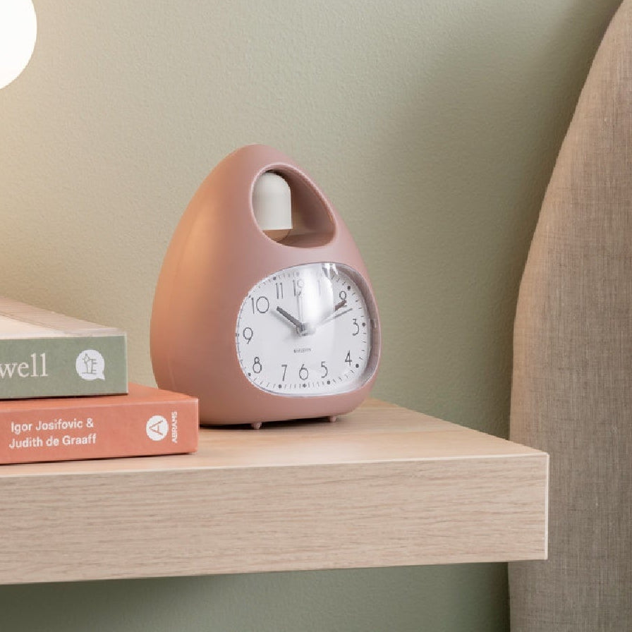 Karlsson Blob Bell Alarm Clock - Faded Pink