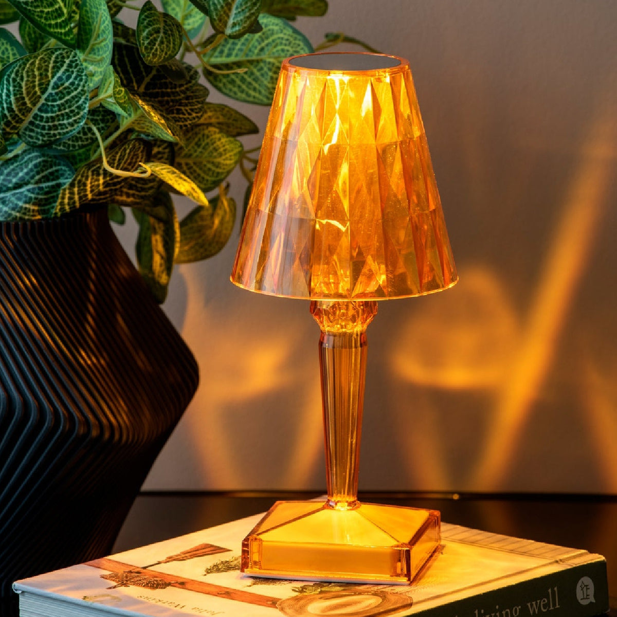 Leitmotiv Table Lamp Gem - Ochre Yellow