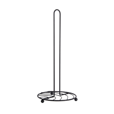 Present Time Kitchen Roll Holder Wired - Black - S/STEEL KITCHENWARE - Beattys of Loughrea