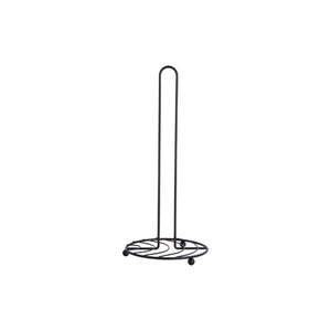 Present Time Kitchen Roll Holder Wired - Black