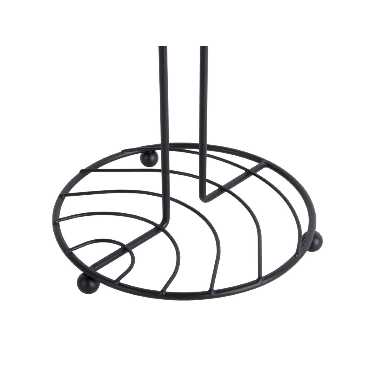 Present Time Kitchen Roll Holder Wired - Black