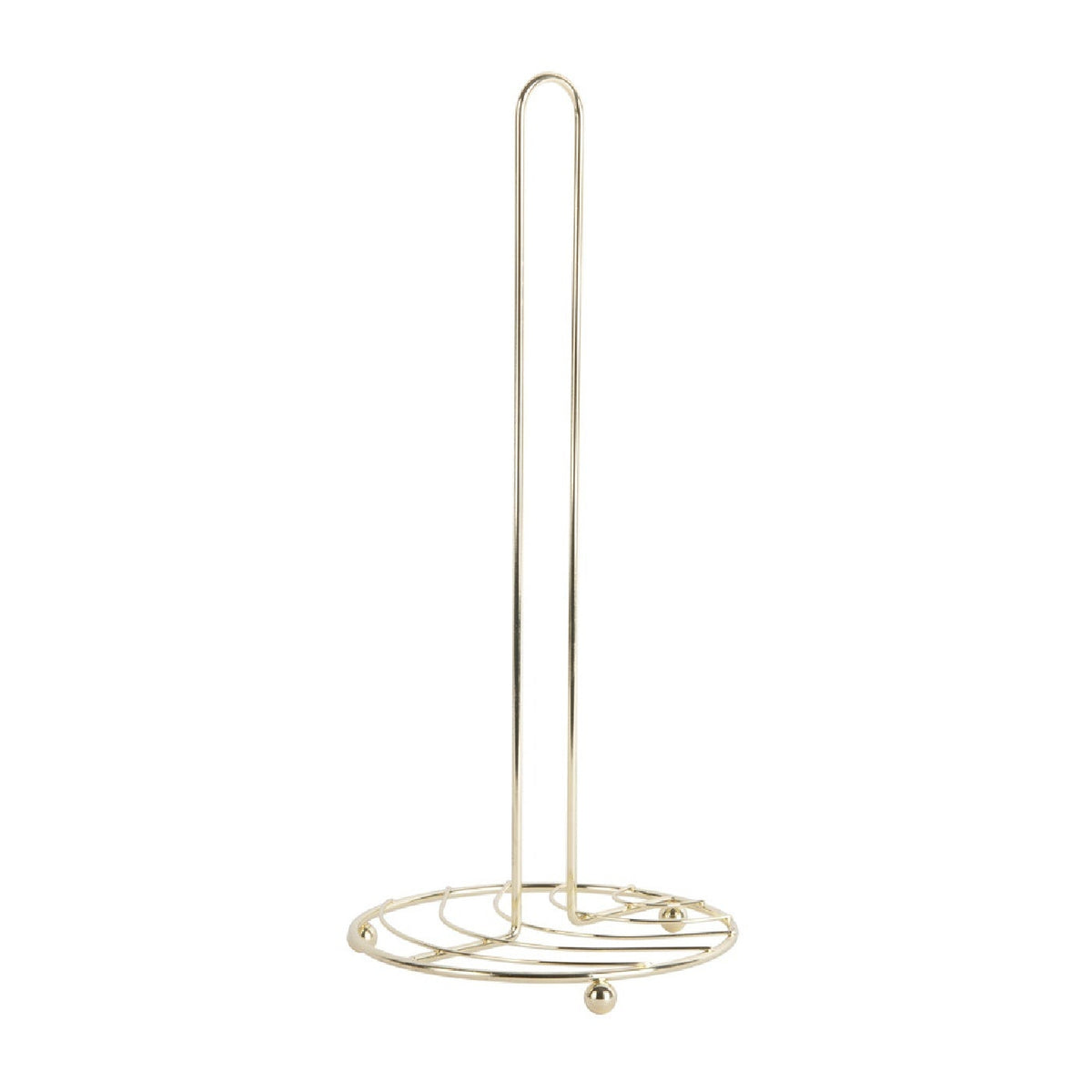 Present Time Kitchen Roll Holder Wired - Gold Plated