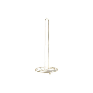 Present Time Kitchen Roll Holder Wired - Gold Plated