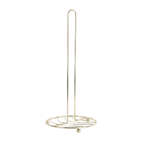 Present Time Kitchen Roll Holder Wired - Gold Plated - S/STEEL KITCHENWARE - Beattys of Loughrea