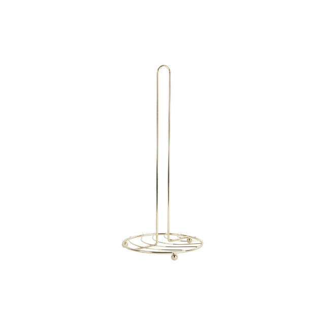 Present Time Kitchen Roll Holder Wired - Gold Plated
