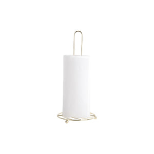 Present Time Kitchen Roll Holder Wired - Gold Plated