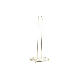 Present Time Kitchen Roll Holder Wired - Gold Plated