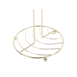 Present Time Kitchen Roll Holder Wired - Gold Plated