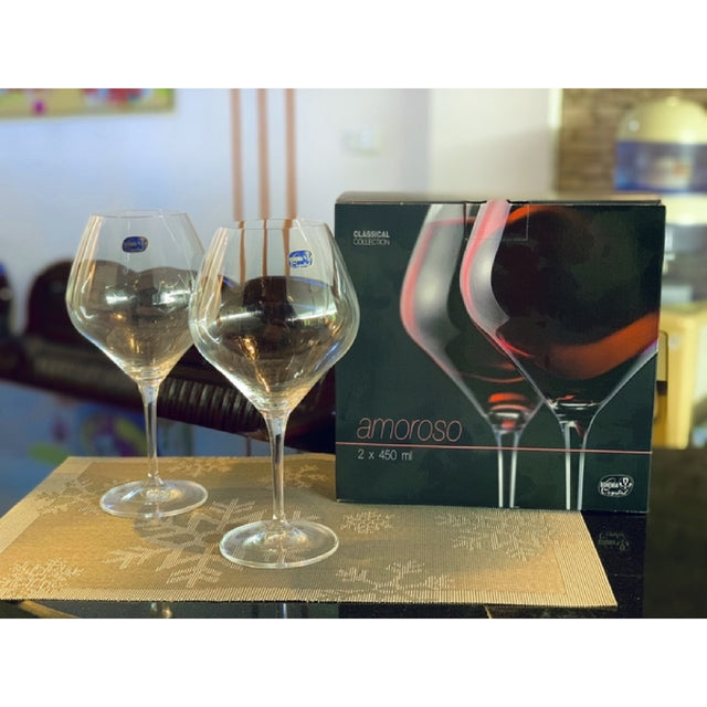 DAC 2PK CRYSTALEX AMOROSO WINE GLASS 450ML - PAIR 40651/450