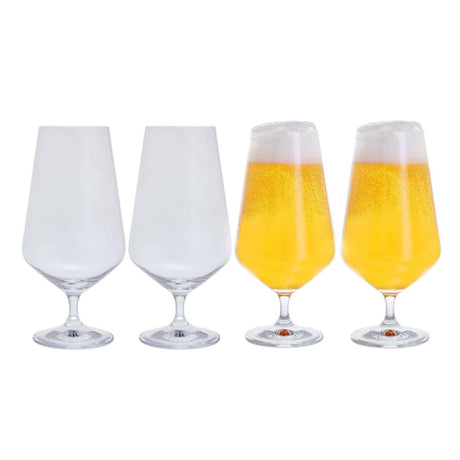 Dartington Cheers! Beer Glasses, Set of 4 - DRINKING GLASSES - Beattys of Loughrea