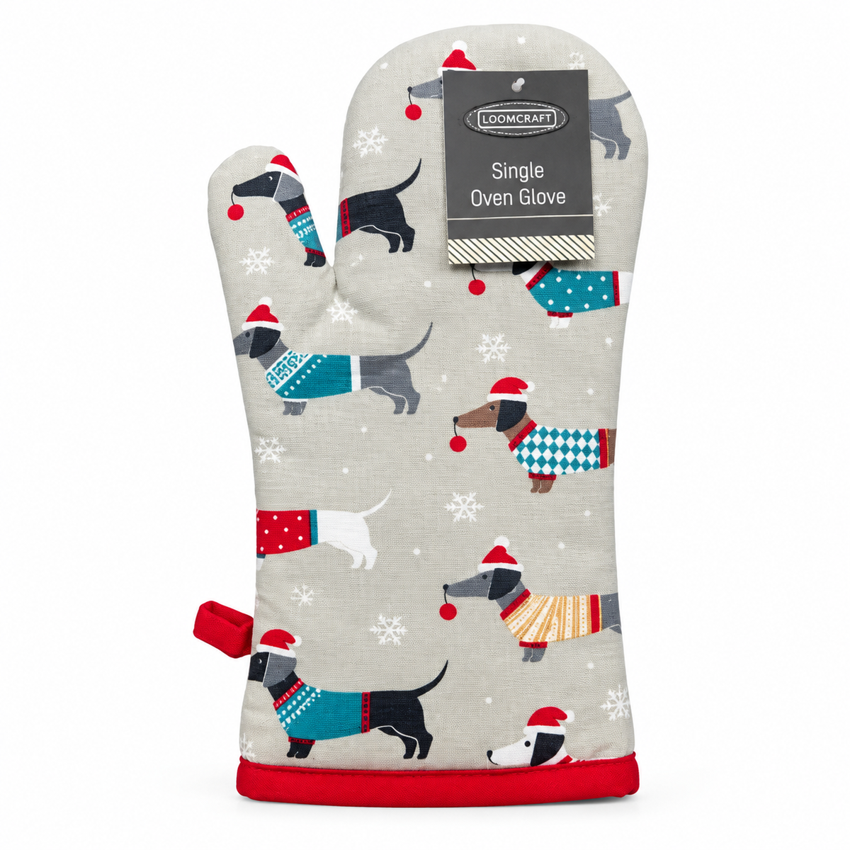 Loomcraft Christmas Dog Oven Glove