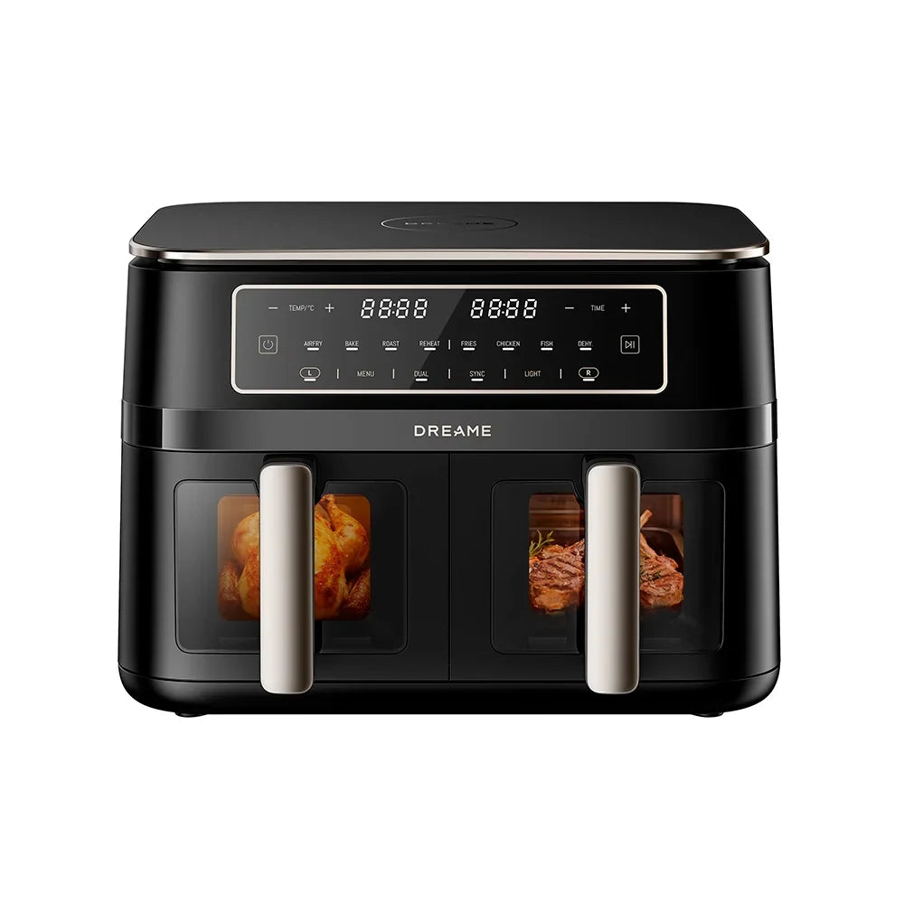 Dreame CrisTendDuo DZ30 Dual Zone Air Fryer, 11L Black