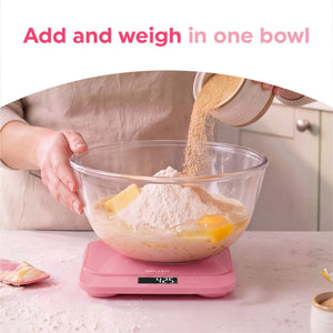 Salter British Bakes Waterproof Kitchen Scale, Pink