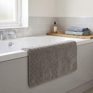 Beldray Anti-Mould Chenille Bath Mat, Beige
