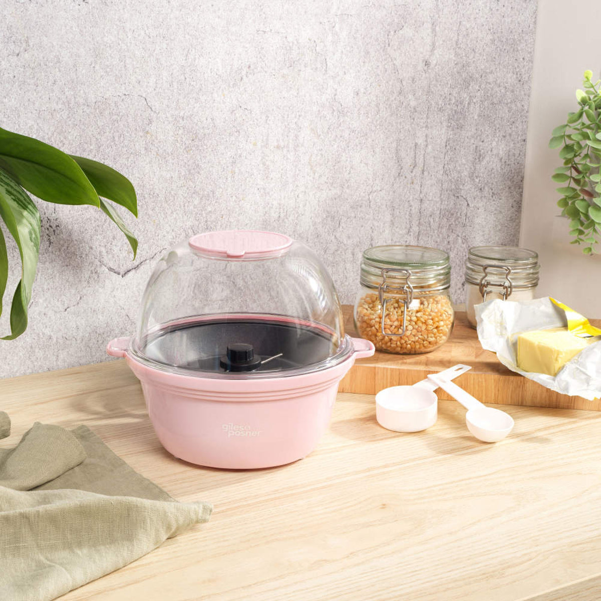Giles & Posner Sorbet Mini Popcorn Maker, Gloss Pink