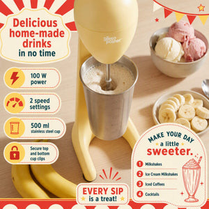 Giles & Posner Funfair Milkshake Maker, Matt Yellow