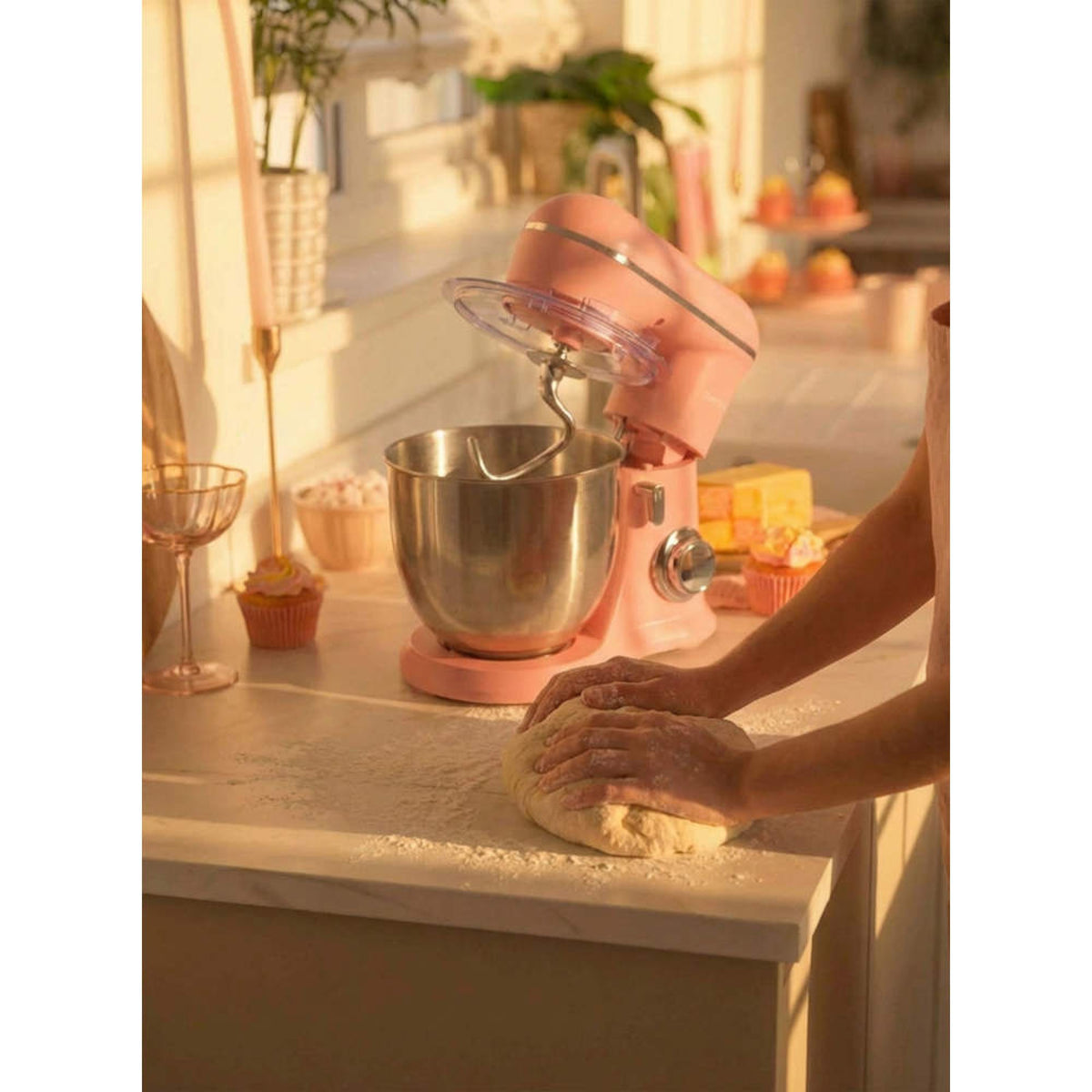 Salter British Bakes Stand Mixer, Pink