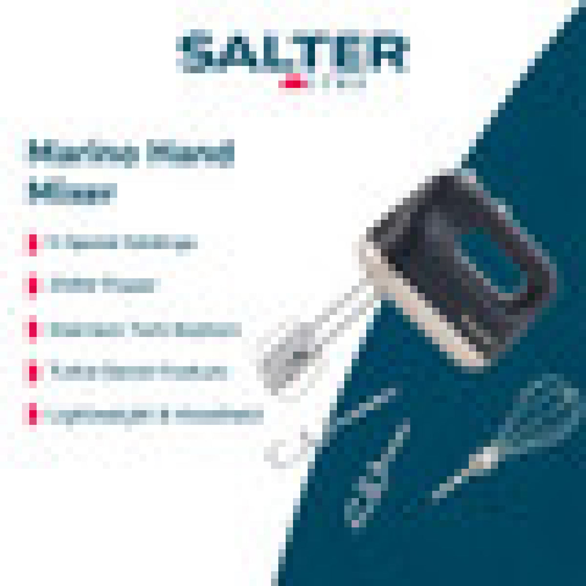 Salter Marino Hand Mixer, Blue Grey