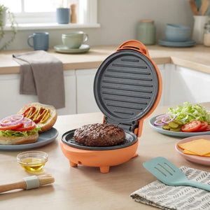 Giles & Posner Funfair Mini Griddle, Matt Orange