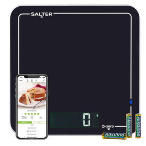 Salter Cook Pro Bluetooth Kitchen Scale, Black