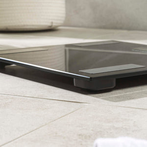 Salter Glass Analyser Bathroom Scale, Black