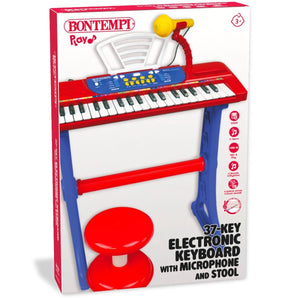 Bontempi 37-Key Electronic Keyboard with Microphone, Legs and Stool - MUSICAL INSTRUMENTS - Beattys of Loughrea