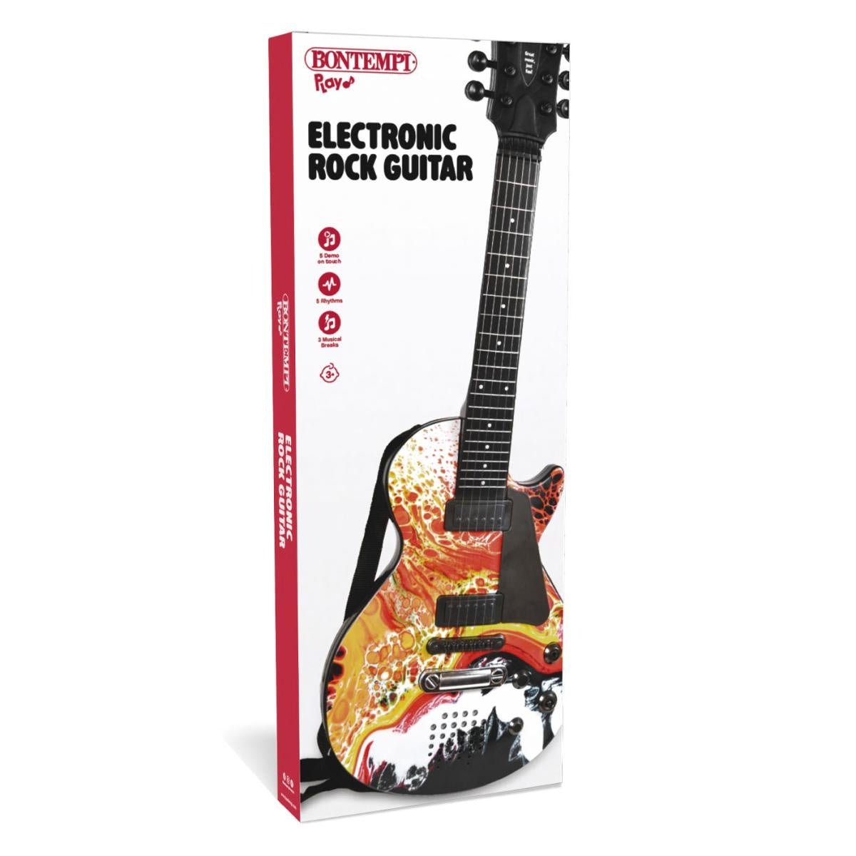 Bontempi Electronic Rock Guitar with Shoulder Strap, 56cm - MUSICAL INSTRUMENTS - Beattys of Loughrea