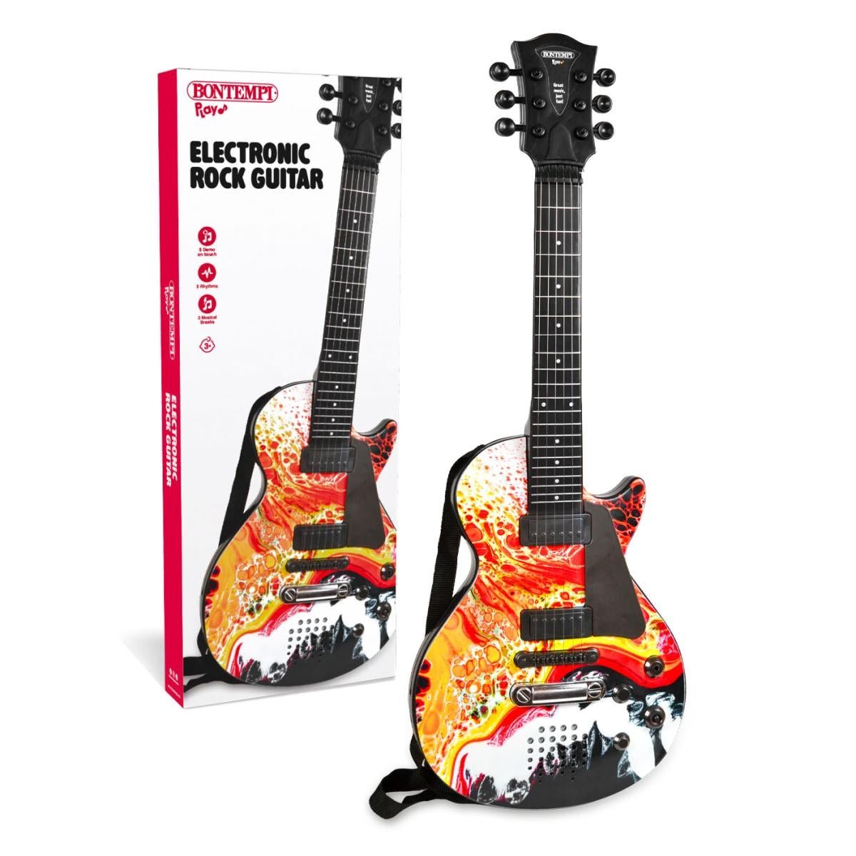 Bontempi Electronic Rock Guitar with Shoulder Strap, 56cm - MUSICAL INSTRUMENTS - Beattys of Loughrea