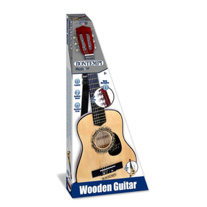 Bontempi Classic Wooden Guitar with Shoulder Strap, 75cm - MUSICAL INSTRUMENTS - Beattys of Loughrea