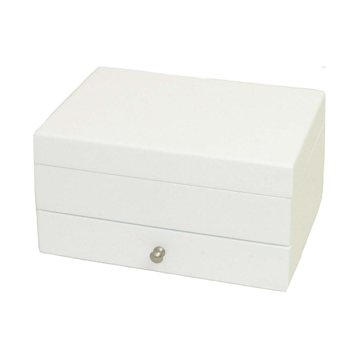 White Painted Jewellery Box with Drawer - JEWELLERY HOLDER - Beattys of Loughrea